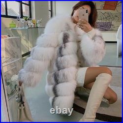 Luxury Womens Winter Thicken Real Fox Fur Jacket Warm Long Sleeve Fox Fur Coats Luxury Womens Winter Thicken Real Fox Fur Jacket Warm Long Sleeve Fox Fur Coats