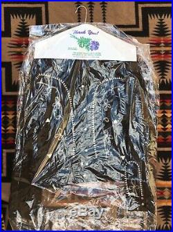 MENS WESTERN BOLERO JACKET, Vtg Embroidered Rockabilly Cowboy Coat Medium