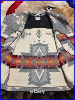 MINT Vtg 60s 70s Pendleton Wool Indian Blanket Chief Joseph Aztec Jacket Large