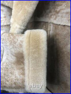 Marlboro Life Style Fashion SHEEPSKIN SHEARLING Fur JACKET COAT Mens Sz 42