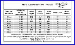Men Leather Jacket Lambskin Winter Vintage Motorcycle Biker Jacket Coat Soft