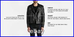 Men Leather Jacket New 100% Genuine Soft Lambskin Slim Biker Bomber Coat