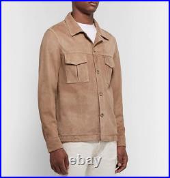 Men designer genuine suede real Lambskin leather jacket shirt Coat Men designer genuine suede real Lambskin leather jacket shirt Coat