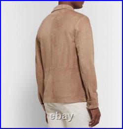 Men designer genuine suede real Lambskin leather jacket shirt Coat Men designer genuine suede real Lambskin leather jacket shirt Coat