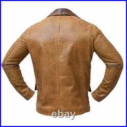 Men's Arthur Morgan Red Redemption II Dead Tan Brown Genuine Leather Coat Jacket