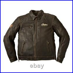 Men's Biker Western Indian Motorcycle Riding Jacket Real Cowhide Leather Jacket