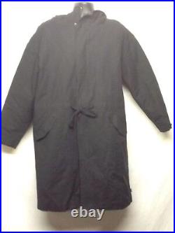 Men's Black DBYDGNAK Rugged Snap On Button Zipper Urban Cowboy Cotton Coat Sz L