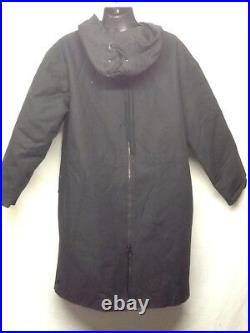 Men's Black DBYDGNAK Rugged Snap On Button Zipper Urban Cowboy Cotton Coat Sz L