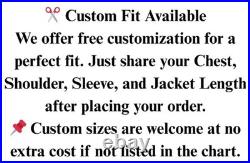 Men's Brown Cow Print Leather Jacket Natural Hair-On Hide Western Biker Style