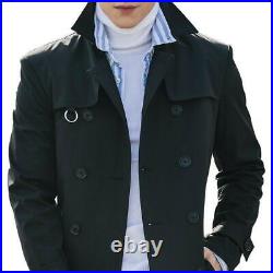 Men's Dust Coat Western style Double-breasted Trench Jacket Overcoat Super long