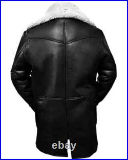 Men's Long Jacket Bane Coat Winter Soft Fur Trench Coat Genuine Lambskin Men's Long Jacket Bane Coat Winter Soft Fur Trench Coat Genuine Lambskin