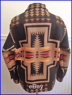 Men's PENDLETON High Grade Western Wear Wool Indian BLANKET Jacket Coat Size S