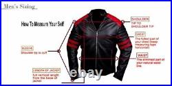 Men's Real Lambskin Suede Leather Jacket Bomber Biker Motorcycle Brown Slim Coat