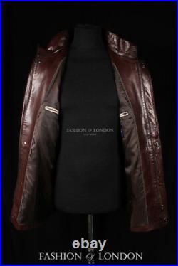 Men's STRANGER Brown Italian Soft Lambskin Genuine Real Leather Coat Jacket