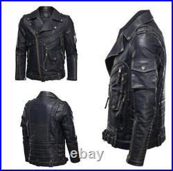 Men's Thicken Fly Jacket Winter Casual Leather Coat Warm Slim Fit Overcoat Hot