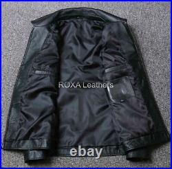 Men's Urban Genuine Lambskin Real Leather Jacket Biker Vintage Soft Classic Coat