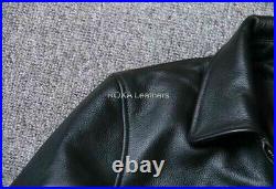 Men's Urban Genuine Lambskin Real Leather Jacket Biker Vintage Soft Classic Coat