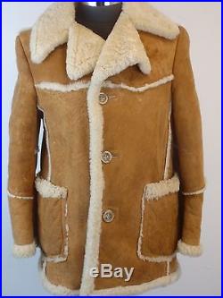 Men's Vtg. Authentic Sheepskin Shearling Western Rancher Jacket