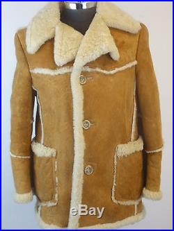 Men's Vtg. Authentic Sheepskin Shearling Western Rancher Jacket