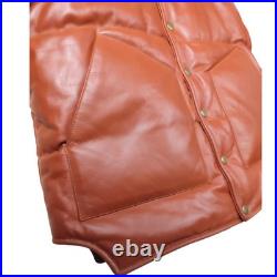 Men's Western Cowboy Leather Jacket Brown & Tan Real Fur Collar Coat Men's Western Cowboy Leather Jacket Brown & Tan Real Fur Collar Coat