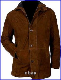 Men's Western Jacket Cowboy Suede Leather Native American Coat Men's Western Jacket Cowboy Suede Leather Native American Coat