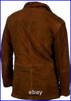 Men's Western Jacket Cowboy Suede Leather Native American Coat Men's Western Jacket Cowboy Suede Leather Native American Coat