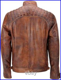 Men's Western Native American Fashion Cowhide Leather Jacket, Blazer & Motorbike
