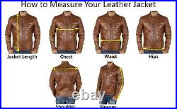 Men's Western Outfit Genuine Sheepskin 100% Leather Jacket Black Plain Coat