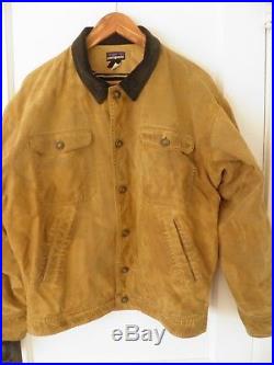 Men's Western Ranch Vintage Patagonia Waxed Cotton Jacket Geometric