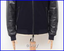 Mens Black Pure Suede Leather Jacket Western Bomber Slim Fit Casual Coat