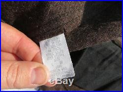 Mens Filson Brown 100% Mackinaw Wool Button Western Vest Large $195