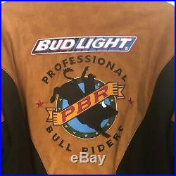 Mens NOS PBR Jacket Pro Bull Riders Bud Light Cup Las Vegas Rodeo Coat w TAGS