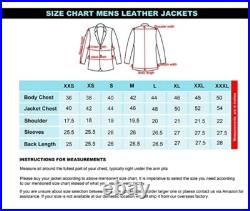 Mens Slim Fit Leather Jacket, Vintage Western Trucker Biker Style Mens Slim Fit Leather Jacket, Vintage Western Trucker Biker Style