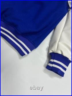 Mens Varsity Letterman Wool Jacket Faux Leather Bomber Baseball Coat