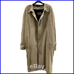 Mens Vintage CHAPS Ralph Lauren Trench Coat Jacket Size 44R