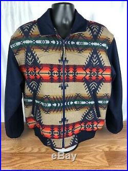 Mens Vintage Pendleton Southwestern Aztec Wool Western Jacket USA Medium