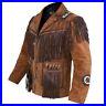 Mens-Western-Wear-Suede-Leather-Jacket-Coat-Beads-Fringes-Indian-traditional-01-oso