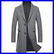 Mens-Wool-70-Jacket-Trench-Coat-Single-Breasted-Mid-Length-Plain-Outwear-New-L-01-ugmq