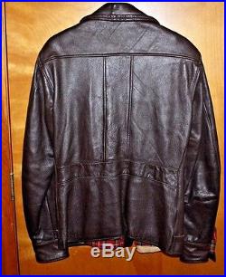 Mid Western Sport Togs VINTAGE LEATHER DEERSKIN JACKET Coat 42 Rockabilly 1950's