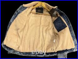 Montero Western? Denim Faux Fur Lined Jacket? Acid Washed? Brand Ne? W WithTags Montero Western? Denim Faux Fur Lined Jacket? Acid Washed? Brand Ne? W WithTags