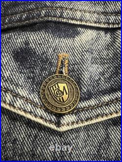 Montero Western? Denim Faux Fur Lined Jacket? Acid Washed? Brand Ne? W WithTags Montero Western? Denim Faux Fur Lined Jacket? Acid Washed? Brand Ne? W WithTags
