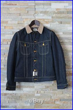 NEW LEE STORM RIDER Denim Jeans Lined Slim Fit Jacket Blue Western S/M/L/XL