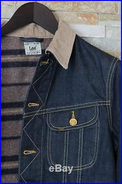 NEW LEE STORM RIDER Denim Jeans Lined Slim Fit Jacket Blue Western S/M/L/XL