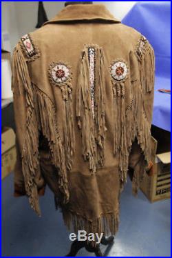 NEW Tribal and Western Impressions Old Western Cowboy Jacket Leather XL Boone