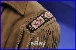 NEW Tribal and Western Impressions Old Western Cowboy Jacket Leather XL Boone