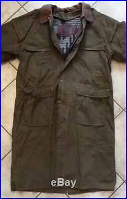 NEW Woolrich Men XL Western Duster Jacket Wool Blanket Lined Big Tall Work Coat