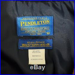 NWT Men's Pendleton Jacket Size Large L Wool Southwest Western Thinsulate Zip Up