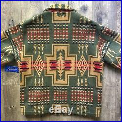 NWT Vintage Pendleton Deadstock Western Wear Wool Blanket Jacket Size Medium