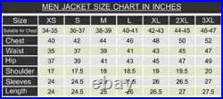 New Handmade Real Leather Red Men Waistcoat Western Vest Coat Jacket Lambskin