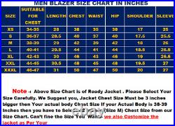 New Men Sheepskin Leather Blazer Jacket Black Slim fit Two Button Coat NFS-019
